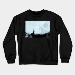 Dragon in Snowy Forest Crewneck Sweatshirt